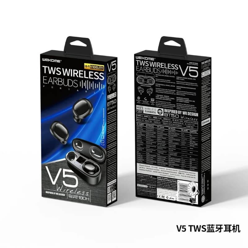 Remax V5 TWS WIRELESS EARBUDS WITH DISPLAY