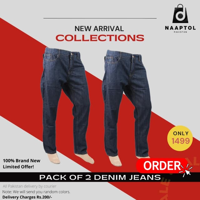 Pack of 2 Men's Denim Jeans