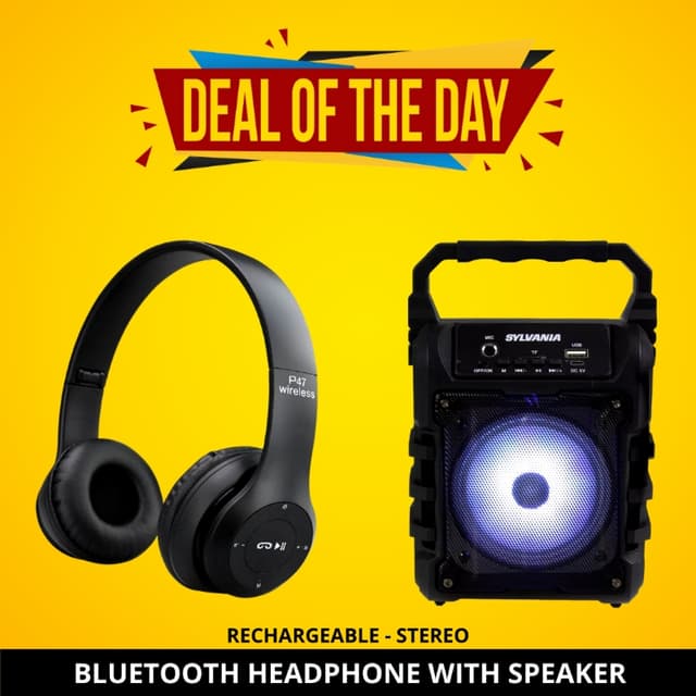 Bluetooth Headphone Speaker Deal